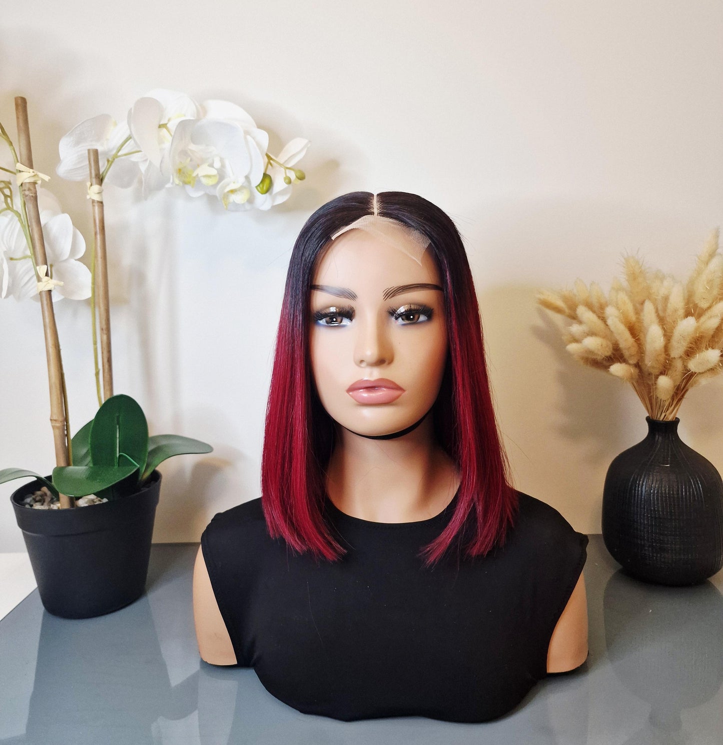 Perruque Bob Cheveux Vietnamien, Lace 2x6
