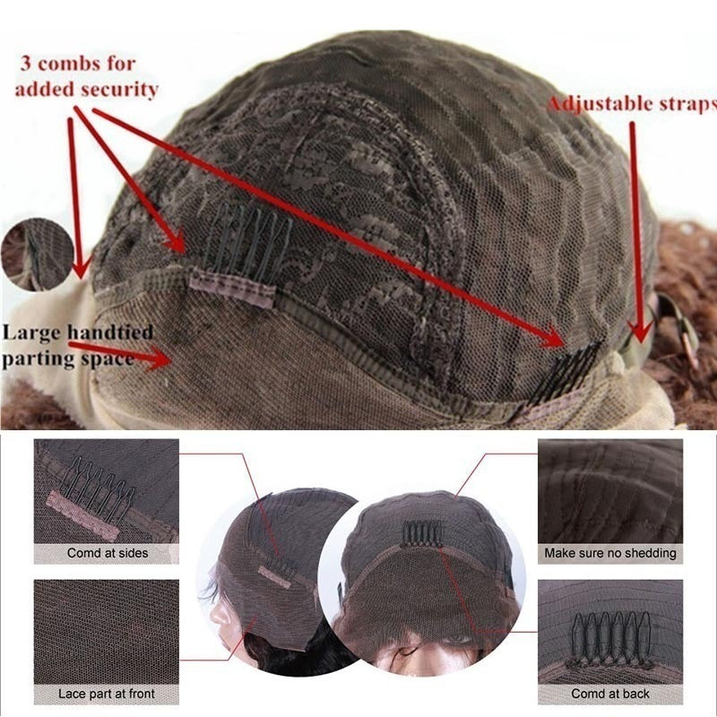 Perruque Bob Curly 13x4 Lace Front