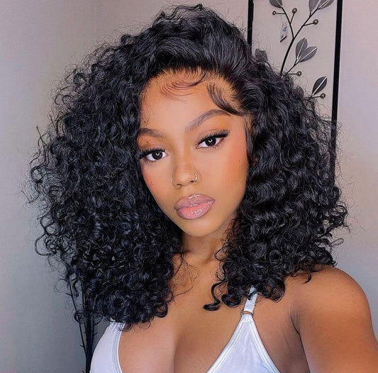Perruque Bob Curly 13x4 Lace Front