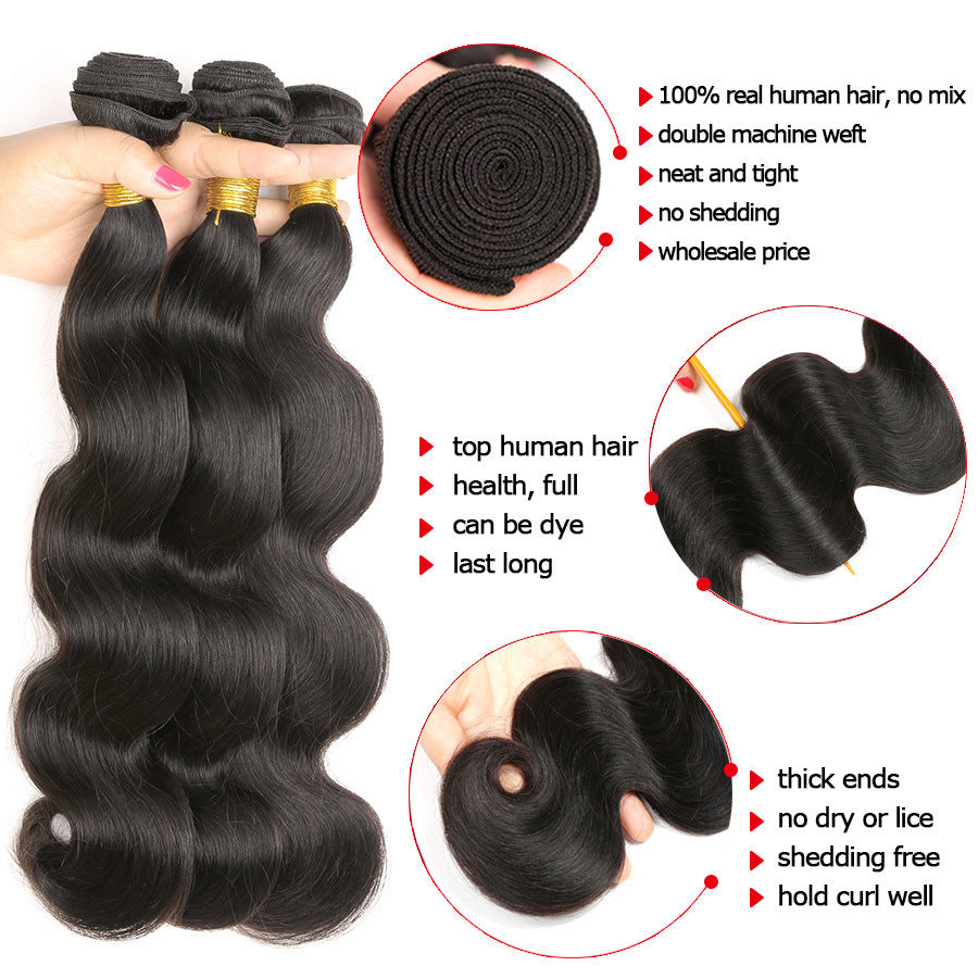 Burmese  Body Wave Human Hair 3 Bundles deal